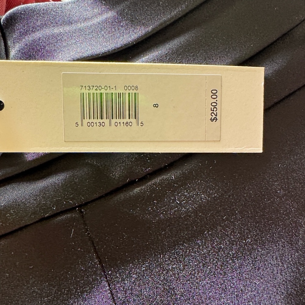 Banana Republic Fringe Satin Maxi Dress - Size 8 - Black - Picture 9 of 9